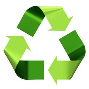 Green Recycle Sign Stock Image