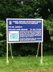 Blue Delta Development Sign Street View