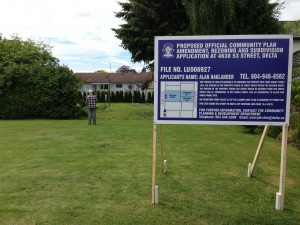 Blue Delta Development Sign Street View
