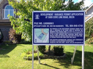 Blue Delta Development Sign Street View