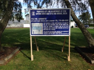 Blue Delta Development Sign Street View