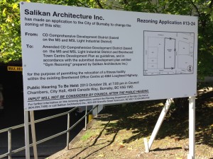 Horizontal Development Application Sign Street View