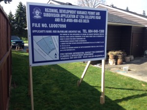 Blue Delta Development Sign Street View