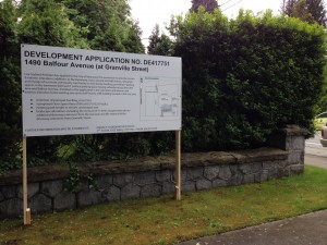 Horizontal Development Application Sign Street View