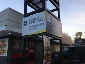 Coloured Horizontal FORM For Lease Sign Street View