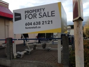 Coloured Horizontal FORM For Lease Sign Street View