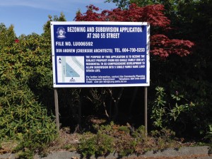 Blue Delta Development Sign Street View