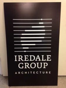 Verticle Iredale Group Architecture Sign