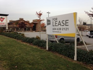 Coloured Horizontal FORM For Lease Sign Street View