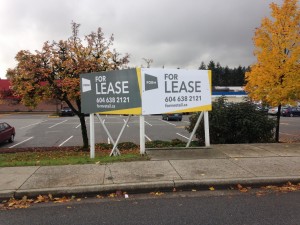 Coloured Horizontal FORM For Lease Sign Street View