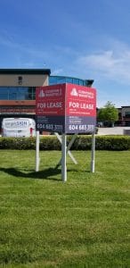 Coloured Square For Lease Cushman & Wakefield Signs Street View