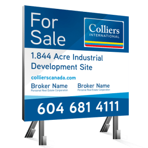 Colliers 8x8 Real Estate Sign