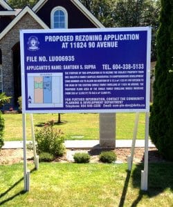 Blue Delta Development Sign Street View