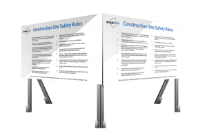 Construction Site Safety Rules Signs