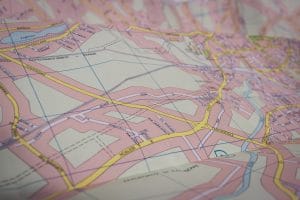 Zoning Map Close Up Stock Photo